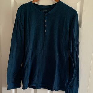 Structure Navy Long Sleeve Henley